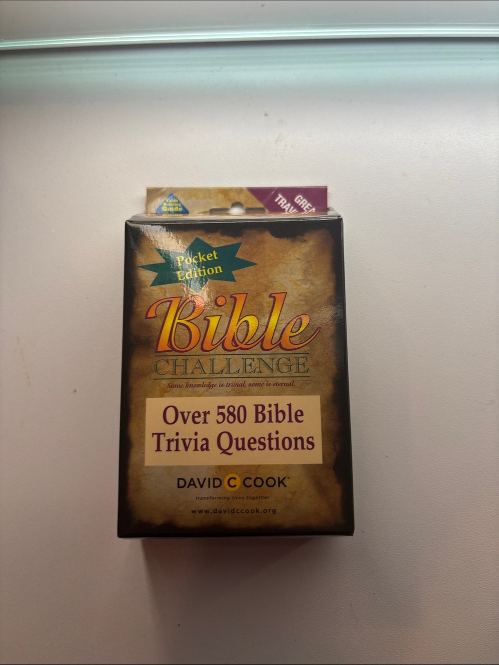 David C Cook Pocket Edition Bible Challenge Trivia - Brown/Tan
